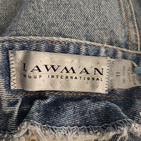 Lawman Women’s Denim Shorts Button Fly Size 11 High Rise Y2K Retro VTG - Picture 8 of 9